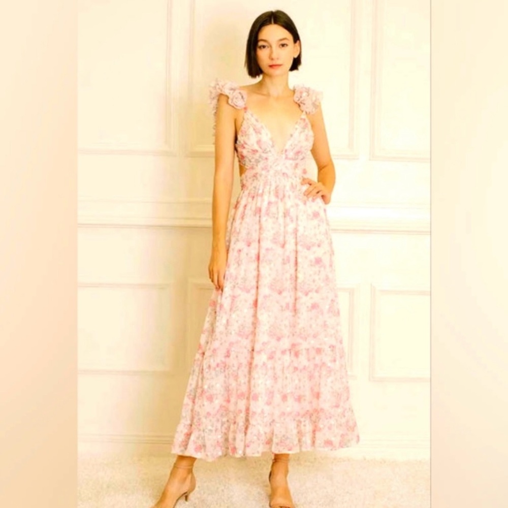 Storia Floral and Tiny Flowers Maxi Dress. NWT. Size Medium.